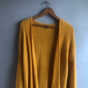 Wild Fable XS Yellow Long Cardigan